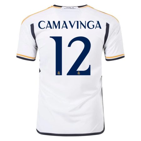 23/24 Real Madrid #12 Eduardo Camavinga Home Jersey