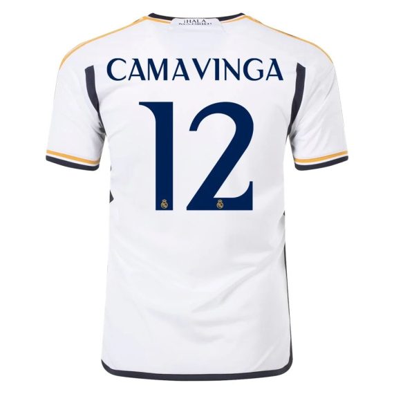 23/24 Real Madrid #12 Eduardo Camavinga Home Jersey