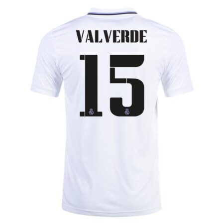 22/23 Federico Valverde #15 Real Madrid Home Jersey