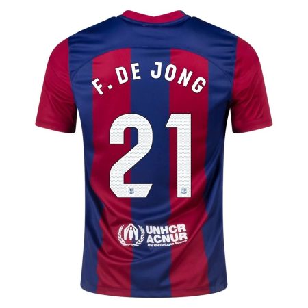 23/24 Barcelona #21 Frenkie de Jong Home Jersey