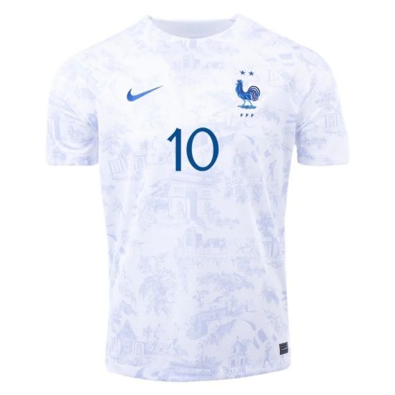 2022 Kylian Mbappe #10 France Away Jersey