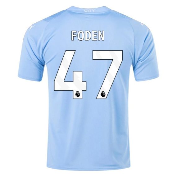 23/24 Manchester City #47 Phil Foden Home Jersey