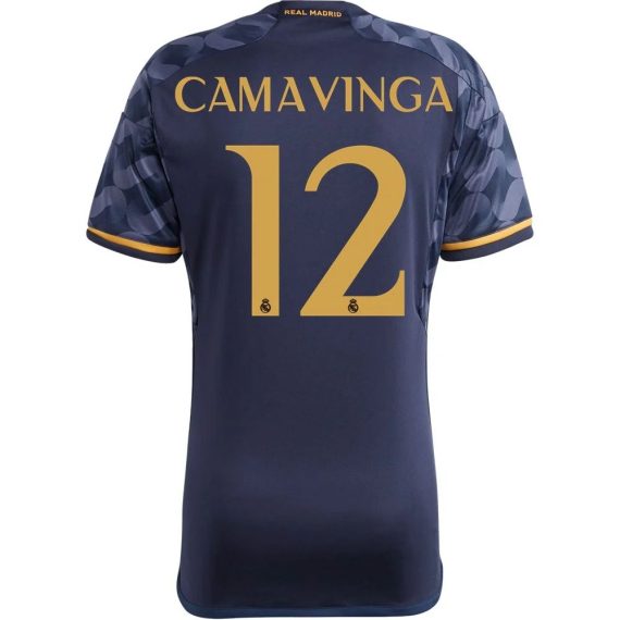 23/24 Real Madrid #12 Eduardo Camavinga Away Jersey