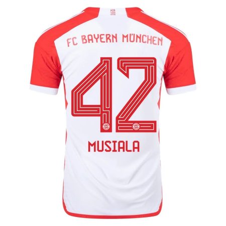 23/24 Bayern Munich #42 Jamal Musiala Home Jersey