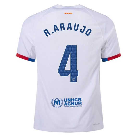 23/24 Barcelona #4 Ronald Araujo Away Jersey