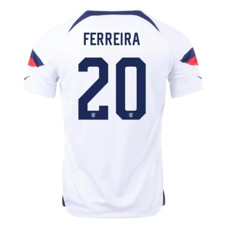2022 Jesus Ferreira #20 USMNT Home Jersey