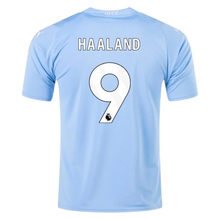 23/24 Manchester City #9 Erling Haaland Home Jersey