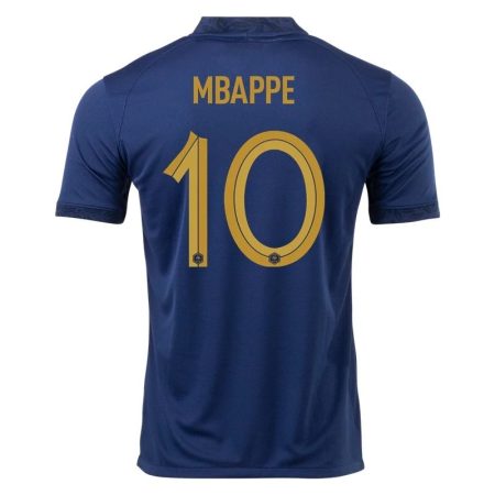 2022 Kylian Mbappe #10 France Home Jersey