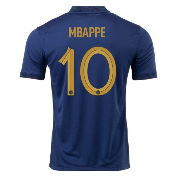 2022 Kylian Mbappe #10 France Home Jersey