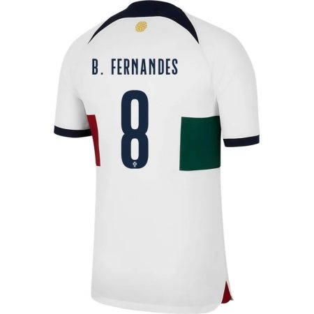 2022 Bruno Fernandes #8 Portugal Away Jersey