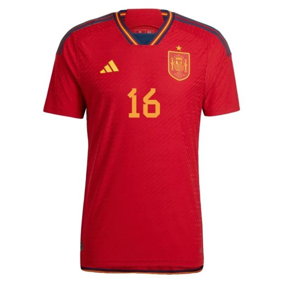 2022 Rodrigo #16 Spain Home Jersey