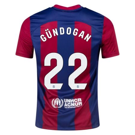 23/24 Barcelona #22 Ilkay Gundogan Home Jersey