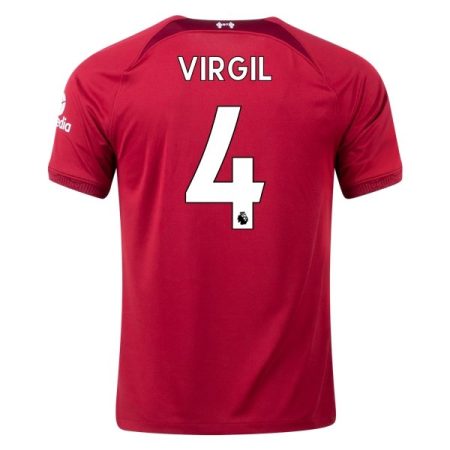 22/23 Virgil van Dijk #4 Liverpool Home Jersey