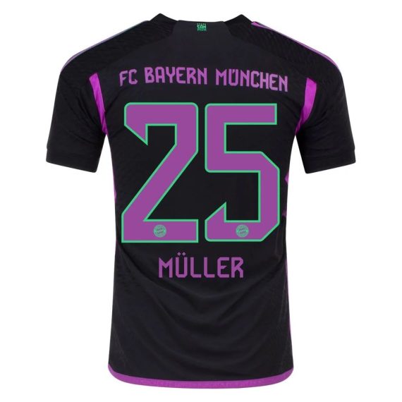 23/24 Bayern Munich #25 Thomas Muller Away Jersey