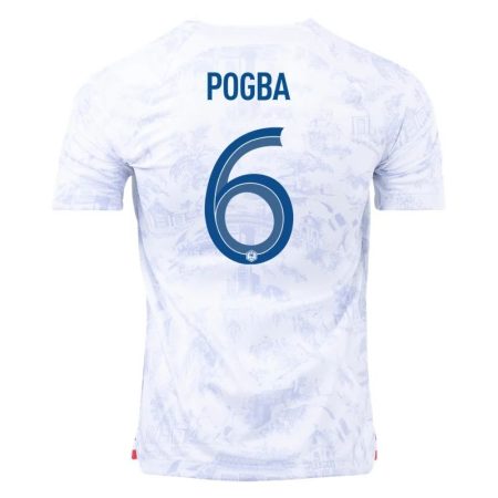 2022 Paul Pogba #6 France Away Jersey