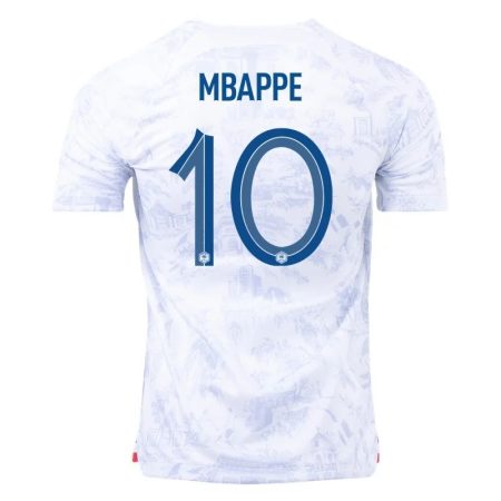 2022 Kylian Mbappe #10 France Away Jersey