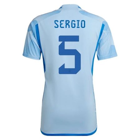 2022 Sergio Busquets #5 Spain Away Jersey