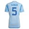 2022 Sergio Busquets #5 Spain Away Jersey