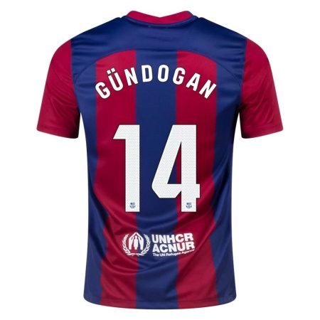 23/24 Barcelona #14 Ilkay Gundogan Home Jersey
