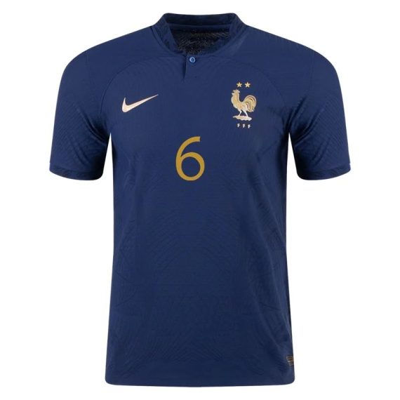 2022 Paul Pogba #6 France Home Jersey