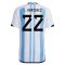 2022 Lautaro Martinez #22 Argentina Home Jersey