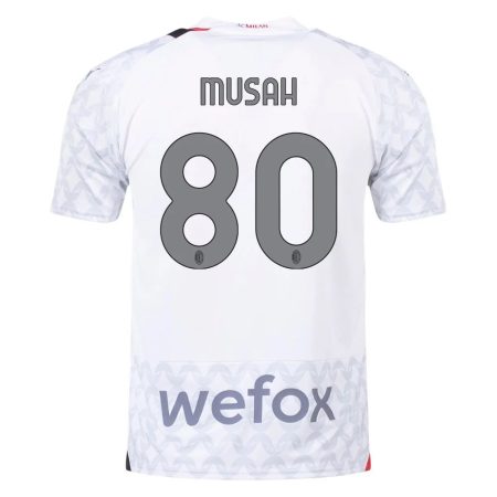 23/24 AC Milan #80 Yunus Musah Away Jersey