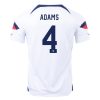 2022 Tyler Adams #4 USMNT Home Jersey