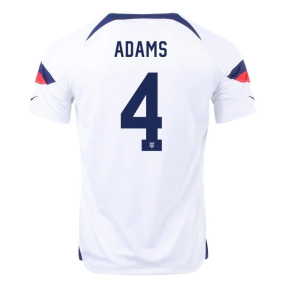 2022 Tyler Adams #4 USMNT Home Jersey