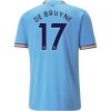 22/23 Kevin De Bruyne #17 Manchester City Home Jersey