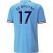 22/23 Kevin De Bruyne #17 Manchester City Home Jersey