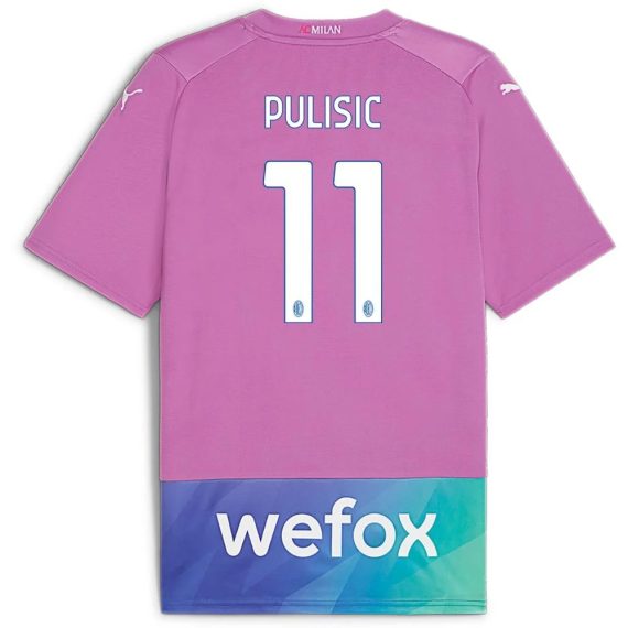 23/24 AC Milan #11 Christian Pulisic Third Jersey