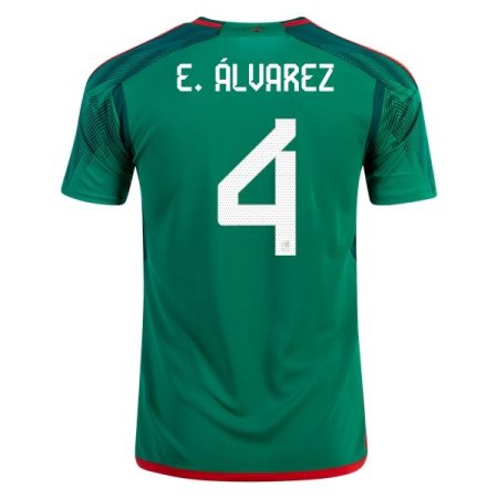 2022 Edson Alvarez #4 Mexico Home Jersey