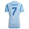 2022 Alvaro Morata #7 Spain Away Jersey