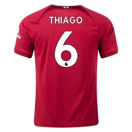 22/23 Thiago Alcantara #6 Liverpool Home Jersey