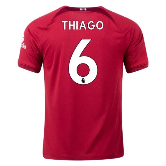 22/23 Thiago Alcantara #6 Liverpool Home Jersey