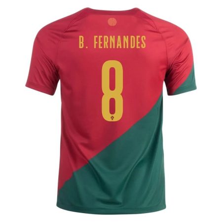 2022 Bruno Fernandes #8 Portugal Home Jersey