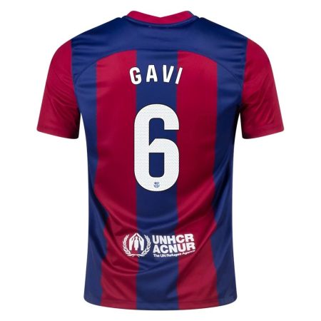 23/24 Barcelona #6 Gavi Home Jersey