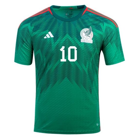 2022 Orbelin Pineda #10 Mexico Home Jersey