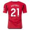 23/24 Manchester United #21 Antony Home Jersey