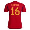 2022 Rodrigo #16 Spain Home Jersey
