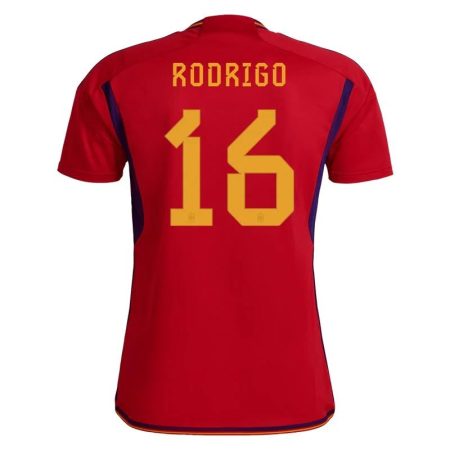 2022 Rodrigo #16 Spain Home Jersey