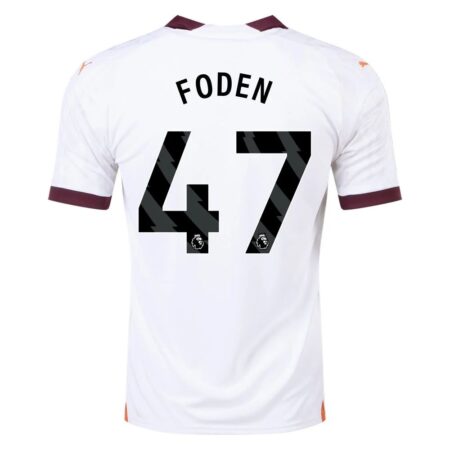 23/24 Manchester City #47 Phil Foden Away Jersey