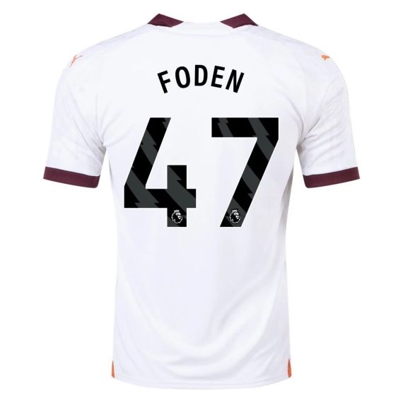 23/24 Manchester City #47 Phil Foden Away Jersey