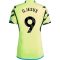 23/24 Arsenal #9 Gabriel Jesus Away Jersey