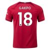 22/23 Cody Gakpo #18 Liverpool Home Jersey