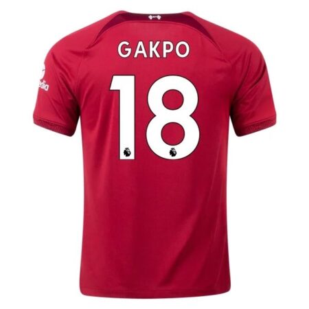 22/23 Cody Gakpo #18 Liverpool Home Jersey