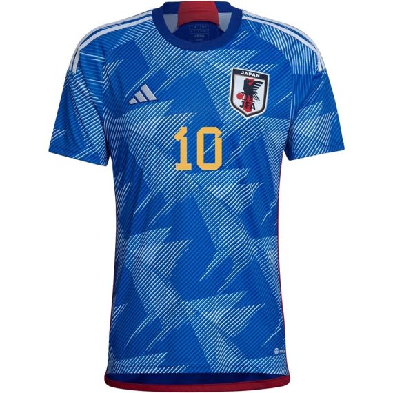 2022 Takumi Minamino #10 Japan Home Jersey