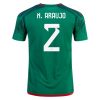 2022 Nestor Araujo #2 Mexico Home Jersey