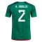 2022 Nestor Araujo #2 Mexico Home Jersey