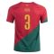 2022 Pepe #3 Portugal Home Jersey